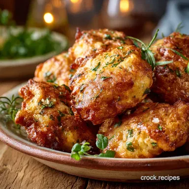 Cheesy Chicken Fritters Recipe: Easy, Golden, and Crispy Bites