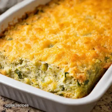 Cheesy Zucchini Bake My CrowdPleasing good zucchini recipes Recipe Card