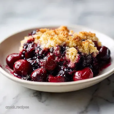 Cherry Dump Cake for 12 Servings with Golden Butter Crust Recipe Card