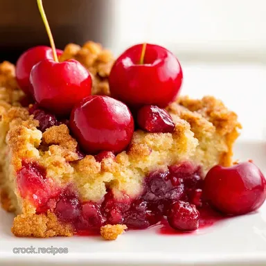 Cherry Jubilee Crisp My Easy Summer Dessert Secret Recipe Card