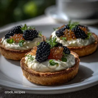 Caviar Tarts a Perfectly Chic: Ultra-Crisp Shells Recipe Card