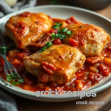 Chicken Cacciatore: Hunter's Style Italian Chicken Recipe Card