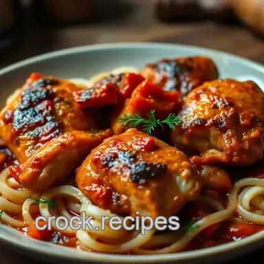 Chicken Cacciatore: Hunter's Style Italian Chicken Recipe Card