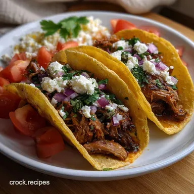 Crockpot Chipotle Pot Roast Tacos: Tender, Smoky Beef
