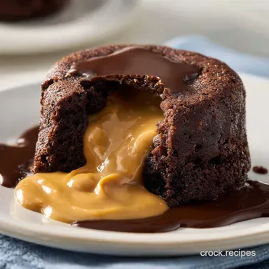 Peanut Butter Lava Cake: Slow-Cooked Recipe Card