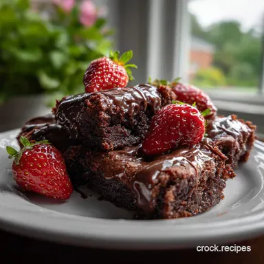Chocolate Covered Strawberry Brownies: Fudgy & Velvety Recipe Card