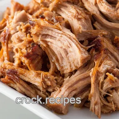 Cider-Glazed Pulled Pork: Easy Crockpot Meals Delight! Recipe Card