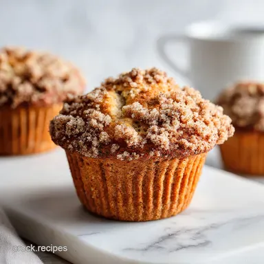 Cinnamon Applesauce Muffins with Streusel Topping in 40 Minutes