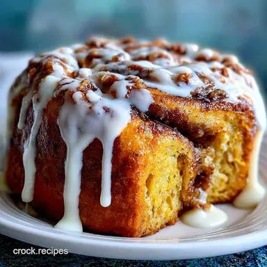 Cinnamon Roll Pumpkin Bread with Cream: Crispy Baked Recipe Card
