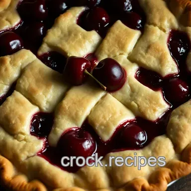 Classic Cherry Pie Recipe: A Timeless Family Favorite with Flaky Crust Recipe Card