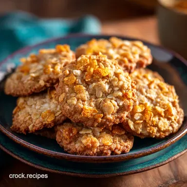 Classic Chewy Ranger Cookies Oats Coconut Cornflake Crunch Recipe Recipe Card