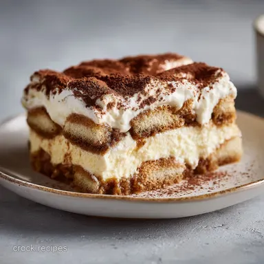 Classic Tiramisu Recipe for 9 Servings with Mascarpone Recipe Card