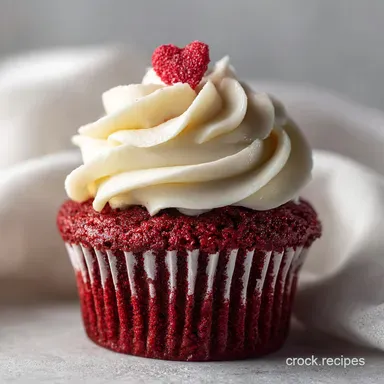 Classic Red Velvet Valentine Cupcake for an Easy Romantic Dessert - Moist & Velvety Recipe Card