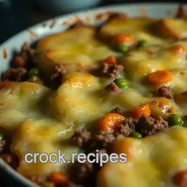 Classic Shepherd's Pie: A Heartwarming Ground Meat and Potato Recipe Recipe Card