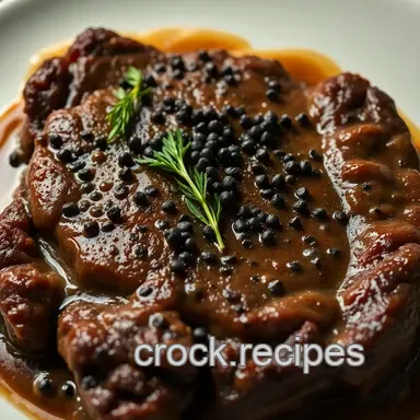 How to Make My Grandmother's Steak Au Poivre Recipe: A Delicious Classic Recipe Card