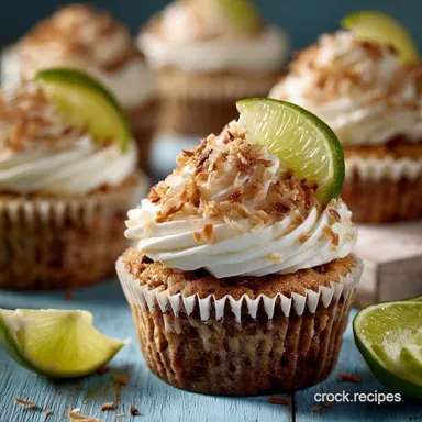 Beach Party Cupcakes: Golden Hour Coconut-Lime Treats Recipe Card