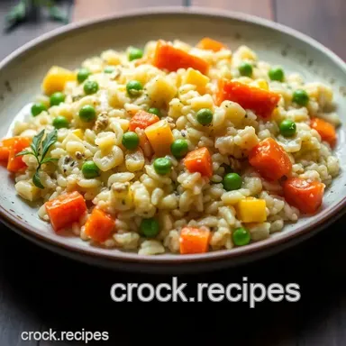 Deliciously Easy: Cook Creamy Risotto with Veggies in 40 Mins! Recipe Card