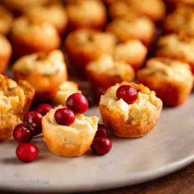 Cranberry Brie Bites Easy Thanksgiving Appetizer Recipes Recipe Card