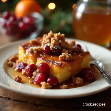 MakeAhead CranberryOrange Baked French Toast Casserole Recipe Card