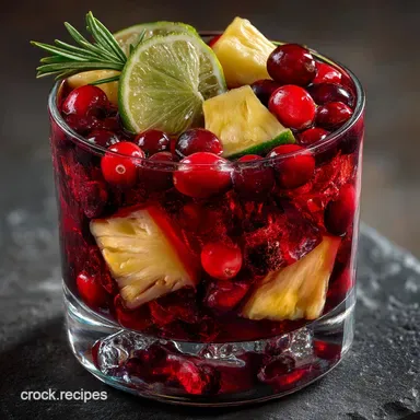Best Cranberry Pineapple Sangria Tropical Holiday Drink