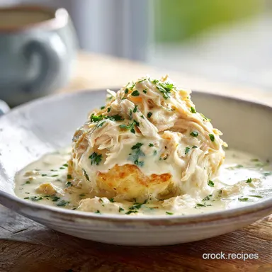 Cream Cheese Chicken Slow Cooked for 6 Hours Recipe Card