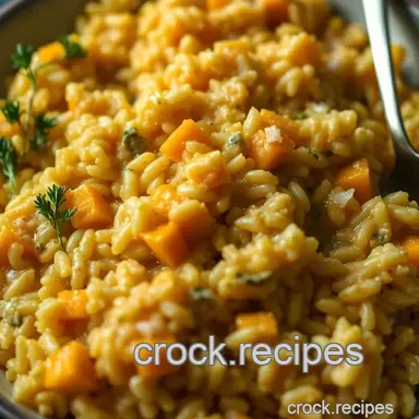 Creamy Butternut Squash Risotto: A Cozy Autumn Delight Recipe Card