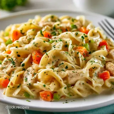 Creamy Chicken and Noodles for 4