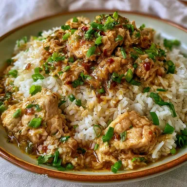 Creamy Chicken Rice for 6 Servings Recipe Card