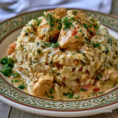 Creamy Chicken Rice for 6 Servings
