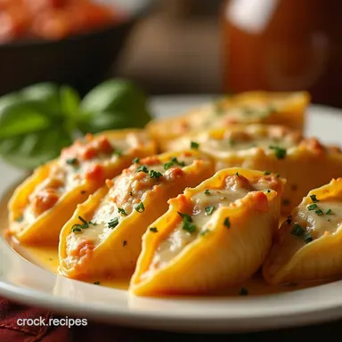 Creamy Chicken Cheese Stuffed Shells Sunday Supper Sorted Recipe Card
