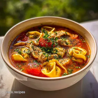 Creamy Chicken Tortellini Soup Ready in 30 Minutes