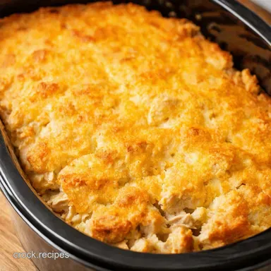 Creamy Crock Pot Casserole Chicken Stuffing Bliss Recipe Card