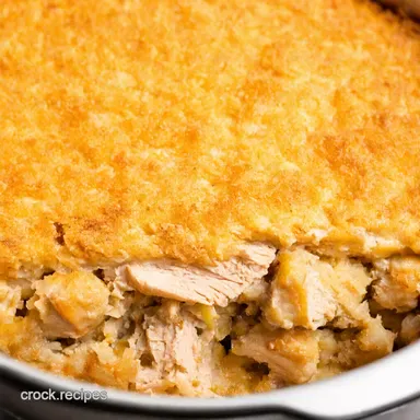 Creamy Crock Pot Casserole Chicken Stuffing Bliss