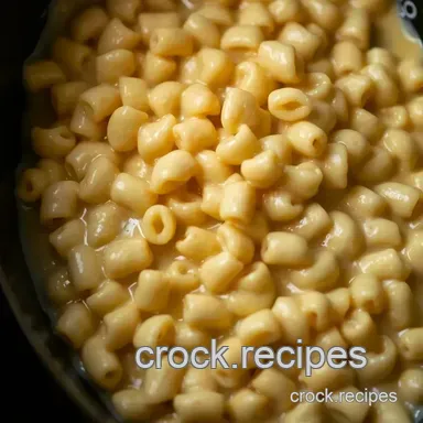 Creamy Mac and Cheese Crock Pot Recipe &ndash; Easy, Comforting & Set-It-Forget-It Recipe Card