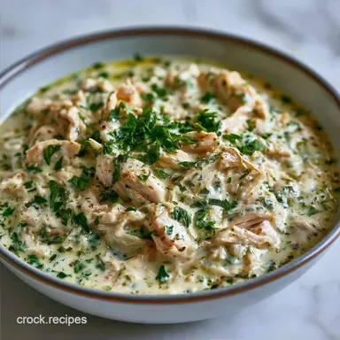 Creamy Crockpot Chicken for 6 Servings