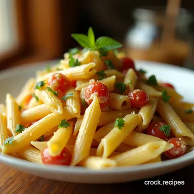 Dilliciously Creamy The Perfect Tangy Pickle Pasta Salad Recipe Card