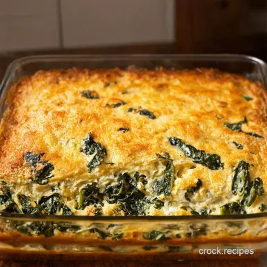 Creamy Baked Spinach Casserole My Familys Favourite Recipe Card