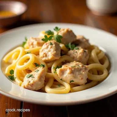 Creamy Dreamy Chicken Pasta Dinner Done in a Dash Recipe Card