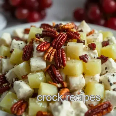 Creamy Dreamy Grape Salad Recipe with Candied Pecans Recipe Card