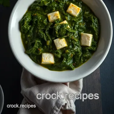 Comforting Saag with Paneer: My Family's Favorite Creamy Spinach Dish Recipe Card