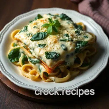 Creamy Spinach Lasagna with Ricotta: A Family Favorite Recipe Card