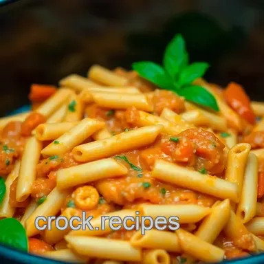 My Favorite Pasta Slow Cooker Recipes: Creamy Tomato Basil Delight