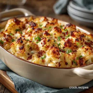 TwiceBaked Cauliflower: Ultimate Creamy, Cheesy Loaded Casserole