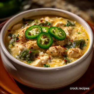 White Chicken Chili: Creamy Smoky Poblano Recipe Recipe Card