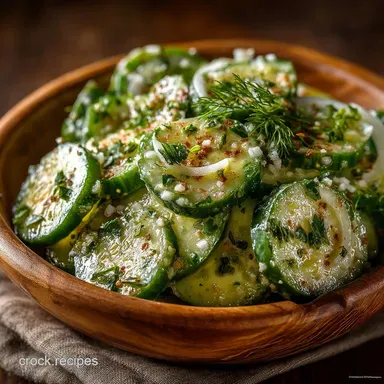 Traditional Hungarian Cucumber Salad Uborkasal&aacute;ta Recipe Recipe Card