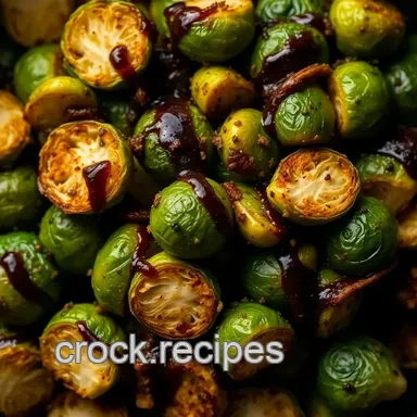 Crispy Air Fryer Brussels Sprouts with Balsamic Glaze - My Go-To Recipe Recipe Card