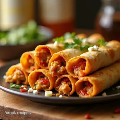 Air Fryer Chicken Taquitos Crispy Easy Weeknight Recipe Recipe Card