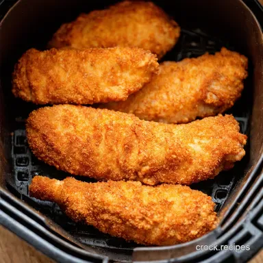Air Fryer Chicken Tenders Recipe Crispy Healthy Recipe Card