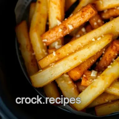 How to Make French Fries in Air Fryer: Crispy Garlic Parmesan Delight Recipe Card