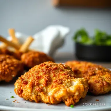 Crispy air fryer fried chicken breast: Easy & Healthier! Recipe Card
